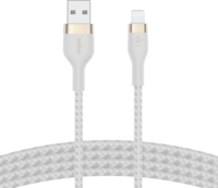 Belkin Flex Lightning apa - USB-A apa Adat- és töltőkábel - Fehér (1m)