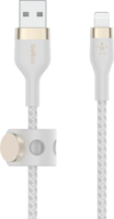 Belkin Flex Lightning apa - USB-A apa Adat- és töltőkábel - Fehér (1m)