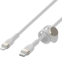 Belkin Flex Lightning apa - USB-C apa Adat- és töltőkábel - Fehér (3m)