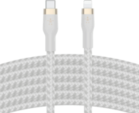 Belkin Flex Lightning apa - USB-C apa Adat- és töltőkábel - Fehér (3m)