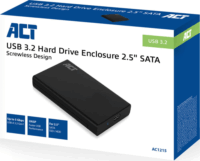 ACT AC1215 2,5" USB 3.2 Külső HDD/SSD ház - Fekete