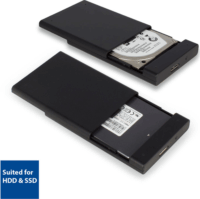 ACT AC1215 2,5" USB 3.2 Külső HDD/SSD ház - Fekete