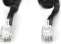 Digitus UAE Telefonkábel 2m - Fekete