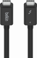 Belkin Thunderbolt 4 USB-C apa - USB-C apa Adat és töltőkábel - Fekete (0,8m)