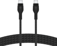 Belkin Boost Charge Pro Flex USB-C apa - USB-C apa Adat- és töltőkábel - Fekete (1m)