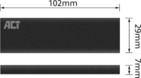 ACT AC1605 USB M.2 NVMe SSD ház - Fekete