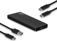 ACT AC1605 USB M.2 NVMe SSD ház - Fekete