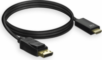 ACT AC7550 DisplayPort apa - HDMI apa Adapterkábel - Fekete (1,8m)