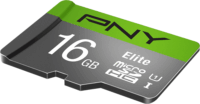 PNY 16GB Elite microSDHC UHS-I CL10 Memóriakártya + Adapter