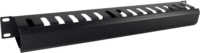 Inter-Tech 88887276 Rack 19" Kábelvezető csatorna 1U - Fekete