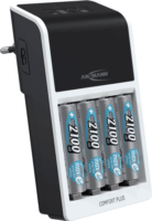 Ansmann Comfort Plus 4x AA/AAA NiMH Akkumulátor Töltő (+4 db AA elem)