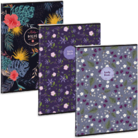 Ars Una Wild Bloom mix 40 lapos A4 extra kapcsos vonalas füzet - Többfajta