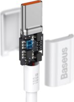 Baseus Superior Series USB-C apa - USB-C apa 2.0 Adat és töltőkábel - Fehér (1m)