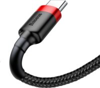 Baseus Cafule Series USB-A apa - USB-C apa 2.0 Adat és töltőkábel - Fekete/Piros (3m)