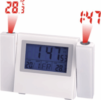 Mebus 42421 Ébresztő óra kivetítővel - Fehér