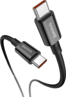 Baseus Superior Series USB-C apa - USB-C apa 2.0 Adat és töltőkábel - Fekete (1m)