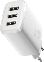 Baseus Compact Charger Hálózati USB-A töltő - Fehér (17W)