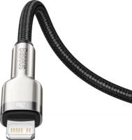 Baseus Cafule Series USB-C apa 2.0 - Lightning apa Adat és töltőkábel - Fekete (0.25m)