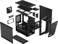 Fractal Design Meshify 2 Nano Számítógépház - Fekete