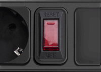 Akyga AK-SP-06B Túlfeszültség védő elosztó 5 aljzatos 3m - Fekete