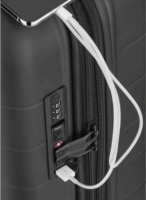 Wenger Syntry Carry-on Keményfedeles négykerekű bőrönd - Fekete/Szürke