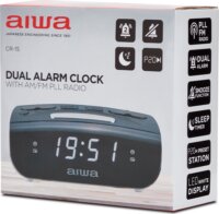 Aiwa CR-15 Rádiós LED ébresztőóra - Fekete/Fehér