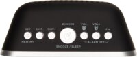 Aiwa CRU-19BK Rádiós LED ébresztőóra - Fekete/Ezüst