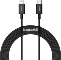Baseus Superior Series USB-C apa 2.0 - Lightning apa Adat és töltőkábel - Fekete (2m)