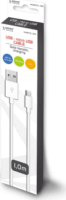 Savio CL-123 USB-A apa - Micro USB apa 2.0 Adat és töltőkábel - Fehér (1m)
