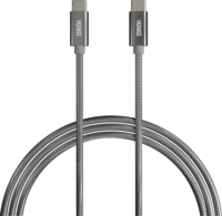 Yenkee YCU C101 SR USB-C apa - USB-C apa 2.0 Adat és töltőkábel - Fekete (1m)