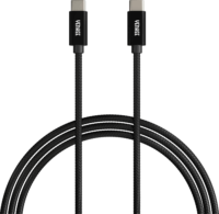 Yenkee YCU C103 BK USB-C apa - USB-C apa 2.0 Adat és töltőkábel - Fekete (3m)