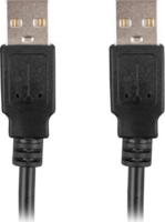 Lanberg CA-USBA-20CU-0010-BK USB-A apa - USB-A apa 2.0 Összekötő kábel - Fekete (1m)