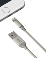 Yenkee YCU 612 SR USB-A apa 2.0 - Lightning apa iPhone töltőkábel - Ezüst (2m)
