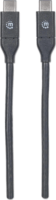 Manhattan 354899 USB-C apa - USB-C apa 3.2 Adat és töltő kábel - Fehér (0.5m)