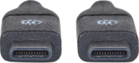 Manhattan 354899 USB-C apa - USB-C apa 3.2 Adat és töltő kábel - Fehér (0.5m)