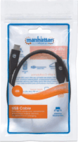 Manhattan 354899 USB-C apa - USB-C apa 3.2 Adat és töltő kábel - Fehér (0.5m)
