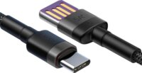 Baseus Cafule HW QuickChargingCable USB-A apa - USB-C apa 2.0 Adat és töltőkábel - Fekete (1m)
