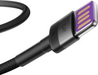 Baseus Cafule HW QuickChargingCable USB-A apa - USB-C apa 2.0 Adat és töltőkábel - Fekete (1m)