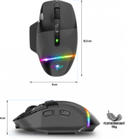 Spirit of Gamer XPERT-M800 Wireless Gamer Egér - Fekete