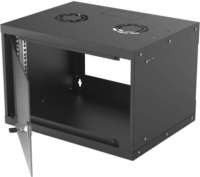 Intellinet 714143 19" Fali rack szekrény 6U 540x400mm - Fekete