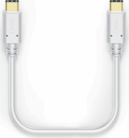 Hama 201592 USB-C apa - USB-C apa 2.0 Adat és töltőkábel - Fehér (1.5m)