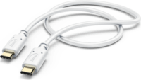 Hama 201592 USB-C apa - USB-C apa 2.0 Adat és töltőkábel - Fehér (1.5m)