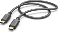 Hama 201591 USB-C apa - USB-C apa 2.0 Adat és töltőkábel - Fekete (1.5m)