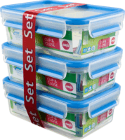 Emsa Clip & Close Műanyag ételtároló készlet 1L (3 db)