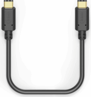 Hama 201589 USB-C apa - USB-C apa 2.0 Adat és töltőkábel - Fekete (1m)