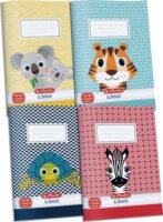 Herlitz Cute Animals 32 lapos A5 3. osztályos vonalas füzet - Többfajta