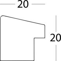 Walther EF040W Fiorito 33x43 Képkeret - Fehér