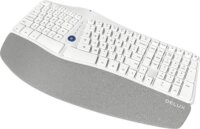 Delux GM901D Wireless Ergonomikus Billentyűzet (Fehér) - Angol (US)