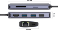 Yenkee YTC 081 USB Type-C HUB (8 port)