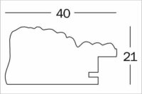 Walther CR030W Barock 26,9x36,9 Képkeret - Fehér